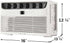 Frigidaire FHWC063TC1 Window Air Conditioner, 2024 6,000 BTU Electronic Controls, White