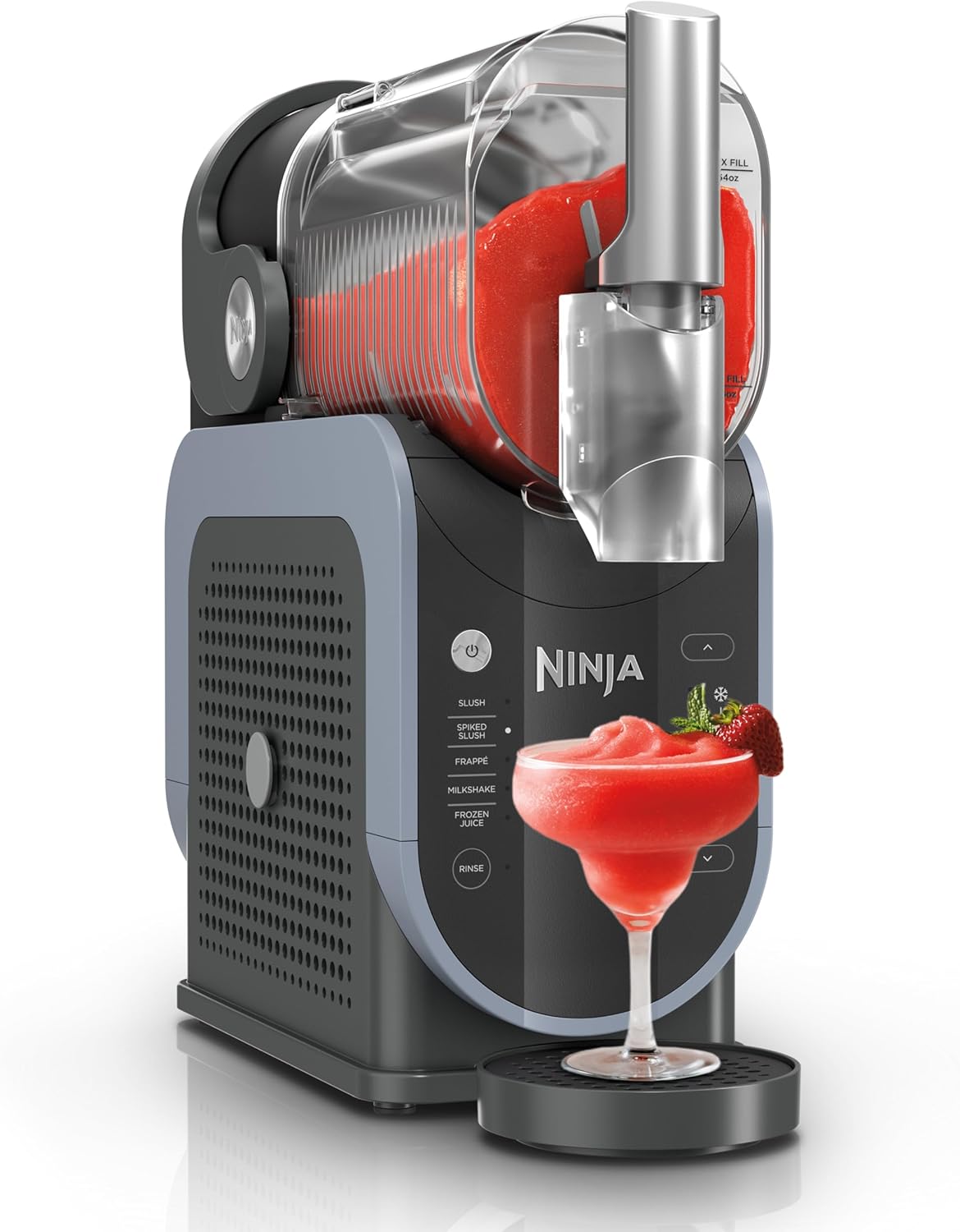 Ninja SLUSHi Professional Frozen Drink Maker with RapidChill Technology, Frozen Drink & Slushie Machine, 5 Preset Programs, Frozen Margaritas, Frappés, and More, Grey, FS301C, (Canadian Version)